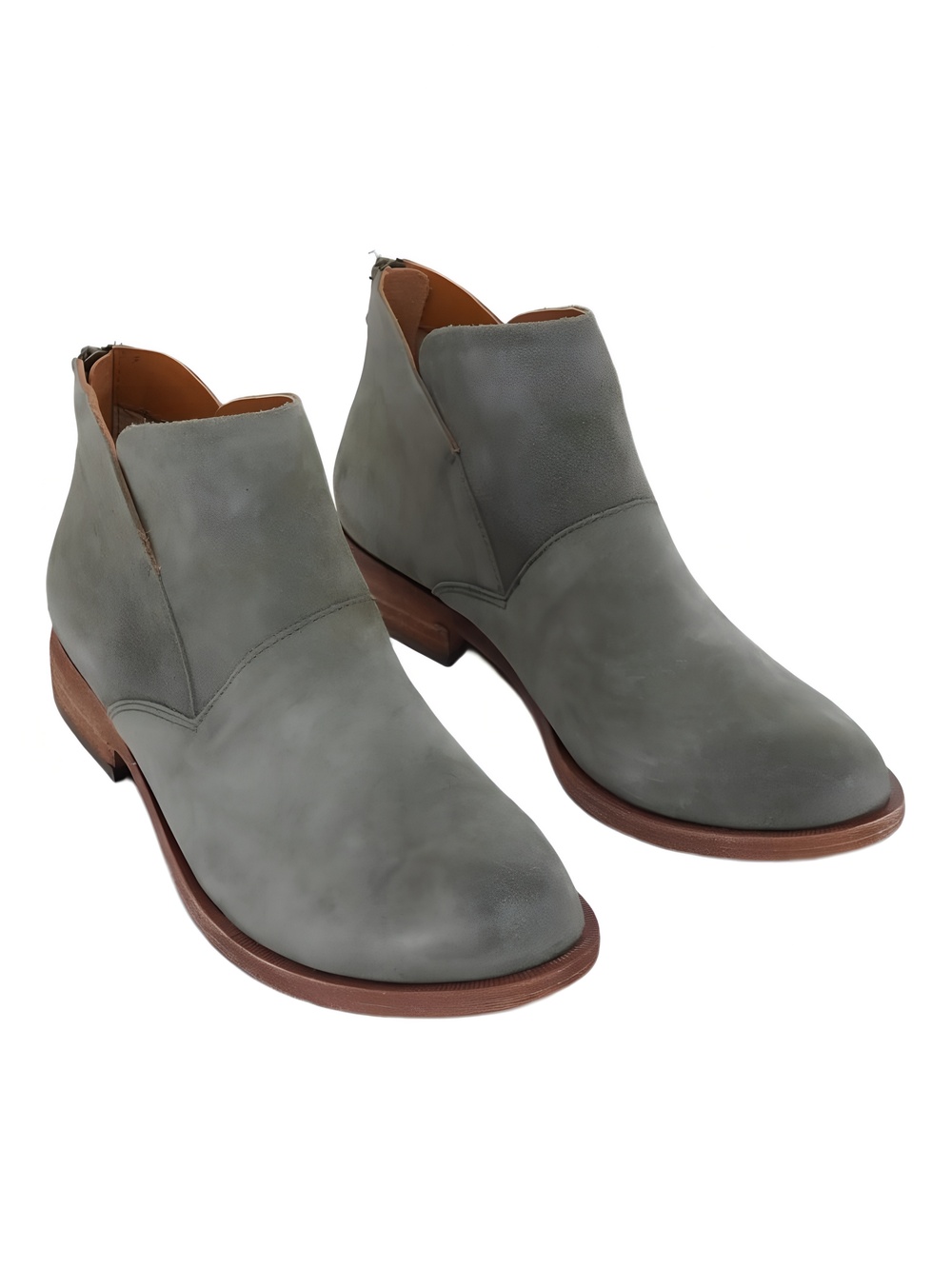 Kork-Ease Women's Renny Suede Ankle Booties Green Size 7.5